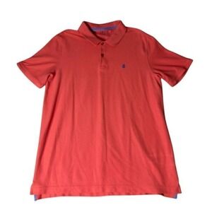 IZOD Advantage Performance Coral Red Polo Shirt‎ Natural Stretch Golf Casual XL